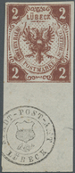 (*) Lübeck - Marken Und Briefe: 1859, Fehldruck 2 1/2 S. Rötlichbraun, Allseits Breitrandiges Und Farbfr - Luebeck