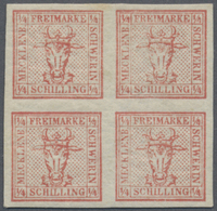 (*) Mecklenburg-Schwerin - Marken Und Briefe: 1856, 4/4 S Mit Punktiertem Hintergrund, Farbfrisch Und Al - Mecklenburg-Schwerin