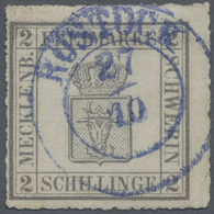 O Mecklenburg-Schwerin - Marken Und Briefe: 1867, 2 S Dunkelgrau, Einmalig Attraktives Luxusstück Mit - Mecklenbourg-Schwerin