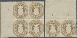 **/* Mecklenburg-Strelitz - Marken Und Briefe: 1864, 3 Sgr. Schwärzlichbraunocker Im Ungebrauchten Rand-V - Mecklenburg-Strelitz