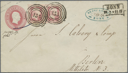 GA Preußen - Marken Und Briefe: 1857, 1 Sgr. Mittelkarminrot Im Waagerechten Paar Mit Zwei Klaren Numme - Autres & Non Classés