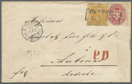 Br Preußen - Marken Und Briefe: 1862. 3 Sgr Orange Friedrich Wilhelm (Schutzunterdruck Leicht Sichtbar) - Sonstige & Ohne Zuordnung