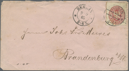 Br Preußen - Ganzsachenausschnitte: 1865, 1 Sgr. Ganzsachenausschnitt, Viereckig Und Breitrandig Geschn - Altri & Non Classificati
