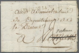 Br Preußen - Feldpost: 1792, "ARMÉE DE LA MOSELLE", Recht Klar Auf Komplettem Faltbrief (datiert Saarlo - Andere & Zonder Classificatie