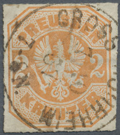 O Preußen - Ortsstempel: "GROSS ROHRHEIM 7 10 67" Sehr Seltener K1 Zentrisch Auf Preussen 2 Kr. Orange - Altri & Non Classificati