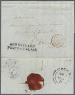 Br Preußen - Transitstempel: 1845, Brief Aus DOVER Nach Köln Mit Französischem Grenzübergangsstempel "A - Other & Unclassified