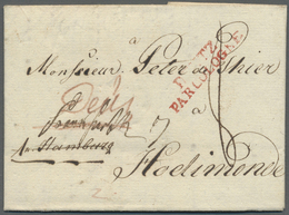 Br Preußen - Transitstempel: 1801, Faltbrief Aus GNOYEN Nach Belgien Mit Handschriftlichem Leitervermer - Andere & Zonder Classificatie