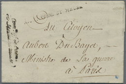 Br Preußen - Französische Armeepost: 1795, "ARM. SAMBRE ET MEUSE", Schwarzer L1 Etwas Undeutlich Auf Fa - Vorphilatelie