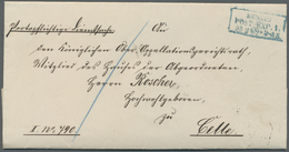 Br Preußen - Besonderheiten: 1869, Kompletter Faltbrief "portopflichtige Dienstsache" Aus "BERLIN POST- - Altri & Non Classificati