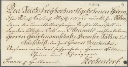 Br Thurn & Taxis - Vorphilatelie: 1785, "de Gotha". Traumhaft Schöner Luxusbrief Mit Sehr Dekorativer N - Vorphilatelie