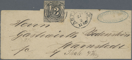 Br Thurn & Taxis - Marken Und Briefe: 1858, 1/3 Sgr. Schwarz Auf Graubraun, Allseits Voll- Bis überrand - Autres & Non Classés