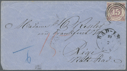 Br Thurn & Taxis - Marken Und Briefe: 1864, 15 Kreuzer, Vollrandig Als EF Auf Brief Ab BAD EMS (Nummern - Other & Unclassified