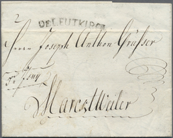 Br Württemberg - Vorphilatelie: DE LEUTKIRCH, Schwarzer L1 Auf Kpl. Privatbrief Vom 27. März 1799 Via I - Prefilatelia