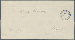 Br Württemberg - Marken Und Briefe: HEILBRONN 15 NOV 1851, Blauer K2 Vom Marken-ERSTTAG Auf Dienstbrief - Sonstige & Ohne Zuordnung