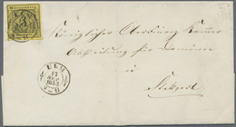 Br Württemberg - Marken Und Briefe: 1851, Brief Frankiert Mit 3 Kreuzer In Type IVa Vollrandig Ab ULM N - Autres & Non Classés