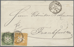 Br Württemberg - Marken Und Briefe: 1861, Wappenausgabe 6 Kr. Dunkelgrün Und 3 Kr. Orangegelb, Beide En - Autres & Non Classés
