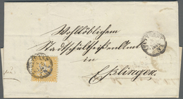 Br Württemberg - Marken Und Briefe: 1861/1862, Sogenannter "Hin- Und Her-Brief" Mit 3 Kr. Gelborange Vo - Altri & Non Classificati