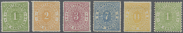 * Württemberg - Marken Und Briefe: 1869, Ovalausgabe 1 Kr. Bis 14 Kr. Durchstochen (ausser 9 Kr.) Sowi - Sonstige & Ohne Zuordnung