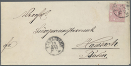 Br Württemberg - Marken Und Briefe: 1869, 3 Kr. Hellrosa Durchstochen Mit DKr. "REUTLINGEN 24.NOV.1874" - Sonstige & Ohne Zuordnung