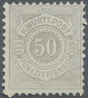 (*) Württemberg - Marken Und Briefe: 1875, 50 Pf. Gelbgrau, Ungebraucht Ohne Gummi, Farbfrische Marke Mi - Sonstige & Ohne Zuordnung