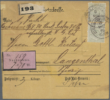 Br Württemberg - Marken Und Briefe: 1878, 50 Pfg. Graugrün, Zwei Einzelwerte Als Portogerechte Mehrfach - Sonstige & Ohne Zuordnung