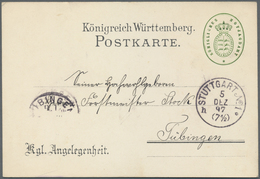 Br Württemberg - Marken Und Briefe: 1897/1898, "TREIBJAGT" 2 Sehr Seltene Karten "Einladung Zur Treibja - Altri & Non Classificati