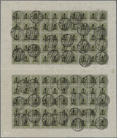 O Württemberg - Marken Und Briefe: 1923, 1 Mio. Auf 60 Pfg. Im Kompletten Doppelboggen Mit 10 Zwischen - Autres & Non Classés
