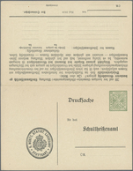 GA Württemberg - Ganzsachen: 1919. Doppel-Dienstpostkarte 5 Pf / 10 Pf "Fideikommißgrundbesitz", Ungebr - Autres & Non Classés