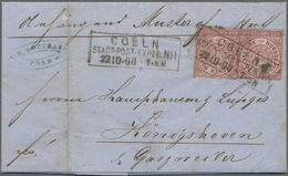 Br Norddeutscher Bund - Marken Und Briefe: 1868, "Anliegend Muster Ohne Wert" Hds. Auf Faltbrief (Mgl./ - Altri & Non Classificati