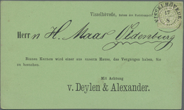 Br Norddeutscher Bund - Marken Und Briefe: 1870 Ca., Vertreter Besuchsanzeige Frankiert Mit 1/3 Grosche - Autres & Non Classés