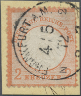 Brfst Deutsches Reich - Brustschild: 1872, 2 Kr. Ziegelrot, Farbfrisches Exempalr In Heller Nuance, Gut Ge - Unused Stamps