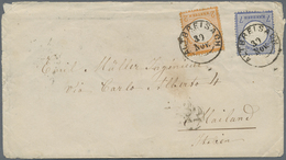 Br Deutsches Reich - Brustschild: 1872, Kleiner Schild 7 Kr. + 2 Kr. Orange Auf Brief Mit K2 "ALTBREISA - Ungebraucht