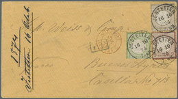 Br Deutsches Reich - Brustschild: 1874, Brief Von Jestetten 16.10.74 Nach Buenos Ayres/Argentinien Mit - Ungebraucht