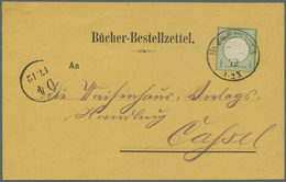 Br Deutsches Reich - Brustschild: 1872 Grosser Schild 1/3 Groschen In Farbe B Dunkelgrün Auf Vorgedruck - Unused Stamps