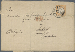 Br Deutsches Reich - Brustschild: 1872, Grosser Schild ½ Gr. Orange Einzelfrankatur A. Drucksache LEIPZ - Unused Stamps