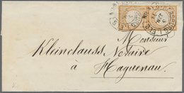 Br Deutsches Reich - Brustschild: 1872, 1/2 Groschen Großer Schild Im Senkr. Paar Sauber Entwertet Mit - Unused Stamps
