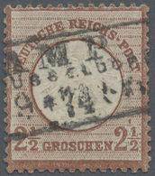 O Deutsches Reich - Brustschild: 1872: Großer Schild 2½ Groschen Lilabraun, Farbfrisch, Gut Geprägt, G - Unused Stamps