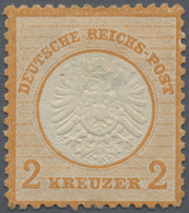 * Deutsches Reich - Brustschild: 1872, 2 Kr. Orange, Großer Schild, Farbfrisch Und Sehr Gut Geprägt, U - Ungebraucht