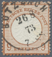 O Deutsches Reich - Brustschild: 1872, 9 Kr. Rötlichbraun, Farbfrisches Exemplar In Guter Zähnung Und - Ungebraucht