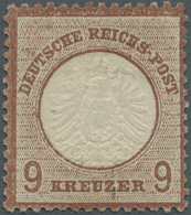 * Deutsches Reich - Brustschild: 1872, 9 Kr. Braun, Tiefe Und Frische Farbe, Marke Gut Geprägt Und übl - Ungebraucht