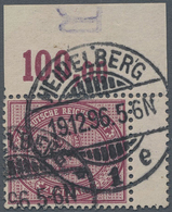 O Deutsches Reich - Pfennige: 1975, 2 M. Dunkelrotkarmin, Randstück Mit Reihenwertzähler "100,00" Und - Briefe U. Dokumente