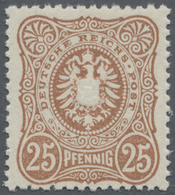 ** Deutsches Reich - Pfennig: 1883/1886, 25 Pfg. Reichsadler, Hellorangebraun, Postfrisch Einwandfrei, - Nuovi