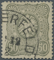 O Deutsches Reich - Pfennig: 1882/83: Pfg. Graugrün, BARMER POSTFÄLSCHUNG, Klar Gestempelt Mit K1 "(LA - Unused Stamps