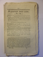 BULLETIN DES LOIS De 1826 - MARINE CONVENTION DE NAVIGATION FRANCE ANGLETERRE - Décrets & Lois