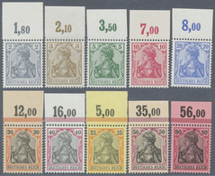 ** Deutsches Reich - Germania: 1902, Außergewöhnlich Frischer Oberrandsatz, Ungefaltet, Ohne Signatur I - Unused Stamps