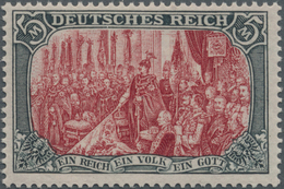 ** Deutsches Reich - Germania: 1902, 5 Mark Tadellos Postfrisch, Attestkopie Jäschke BPP, Mi. 900.-E - Neufs