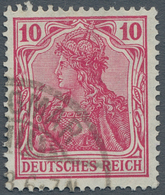 ** Deutsches Reich - Germania: 1918-1920, Germania 10 Pfennig Magenta Und Orangerot, Jeweils Tiefst Gep - Ungebraucht