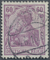 O Deutsches Reich - Germania: 1905, Germania 60 Pfg. Violett, Gestempelt ERFURT 4.6.15, Lt. Fotoattest - Neufs