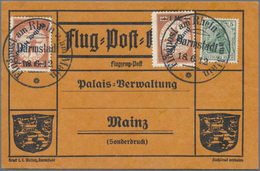 Br Deutsches Reich - Germania: 1912, "Flugpost Am Rhein Und Am Main" 2x 10 Pfg. Flugpost Und Glasklare - Neufs