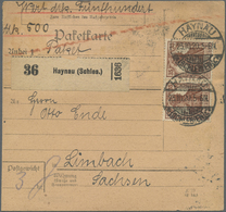 Br Deutsches Reich - Inflation: 1919, 35 Pf Lebhaftrötlichbraun, 10 Stück Als Massen-MeF Auf Wert-Paket - Storia Postale